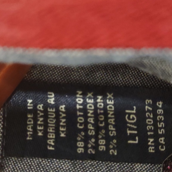 PRE OWNED WRANGLER PREMIUM QUALITY COMFORT FLEX SIZE L TALL COLOR BURGUNDY - Picture 3 of 10